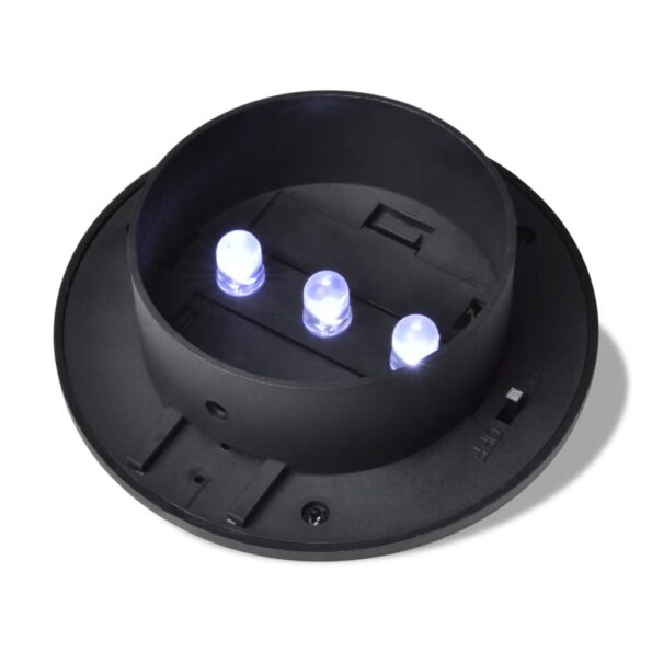 Čierne vonkajšie solárne lampy 6 ks set – Obrázok 7