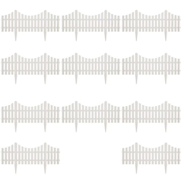 Biely trávnikový lem 17 ks / 10 m – Obrázok 8