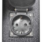 Čierny záhradný stĺpik so 4 zásuvkami – Obrázok 6