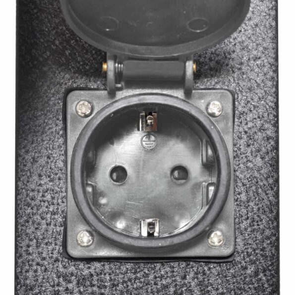 Čierny záhradný stĺpik so 4 zásuvkami – Obrázok 6