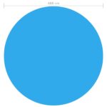 Okrúhla modrá bazénová plachta z polyetylénu 488 cm – Obrázok 4