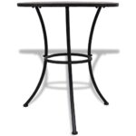 vidaXL Bistro stolík, tehlová farba 60 cm, mozaikový – Obrázok 2