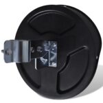 Konvexné dopravné zrkadlo, PC plast, čierne 30 cm, do exteriéru – Obrázok 4