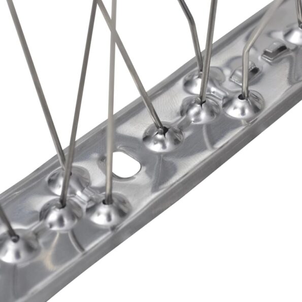 vidaXL Hroty proti vtákom, nehrdzavejúca oceľ, 5 radov, sada 6 ks 3 m – Obrázok 5