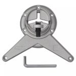 Výškovo nastaviteľné stolové nohy, 4ks, chrómované, 870 mm – Obrázok 4