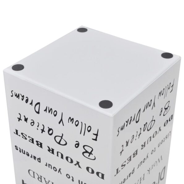 VXL8718475954705_g_en_hd_3.jpg Biely hranatý stojan na dáždniky a palice na prechádzku 48,5 cm – Obrázok 4