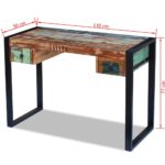 vidaXL Písací stôl, recyklovaný masív – Obrázok 8