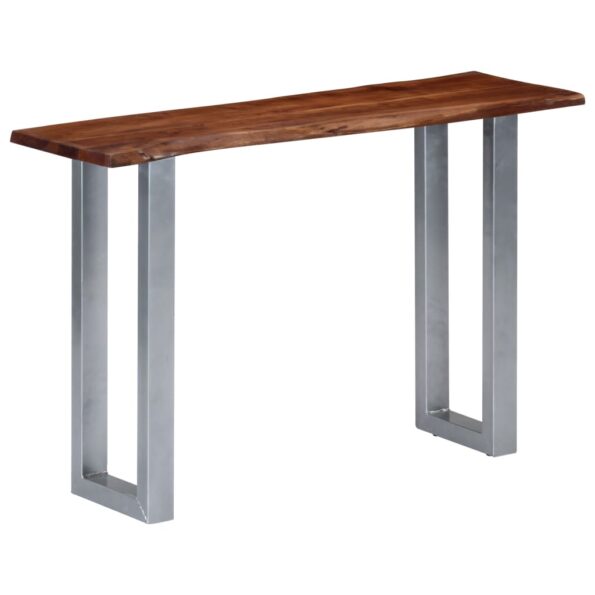 VXL8719883550121_g_en_hd_9.jpg vidaXL Konzolový stolík z akáciového dreva a železa 115x35x76 cm – Obrázok 10