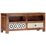 vidaXL TV skrinka 90x30x40 cm masívne sheeshamové drevo – Obrázok 9