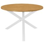 vidaXL Jedálenský stôl, biely 120x75 cm, MDF – Obrázok 2