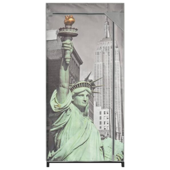 vidaXL Šatník dizajn mesta New York 75x45x160 cm látkový – Obrázok 3