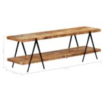 vidaXL TV skrinka 160x40x50 cm masívne mangovníkové drevo – Obrázok 5