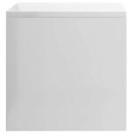 vidaXL Nočný stolík, lesklý biely 40x30x30 cm, kompozitné drevo – Obrázok 5