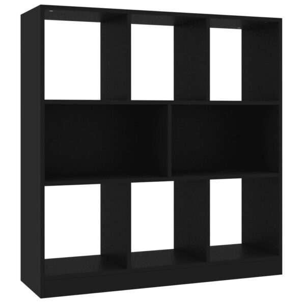 VXL8719883673332_a_en_hd_1.jpg vidaXL Knižnica, čierna 97,5x29,5x100 cm, kompozitné drevo – Obrázok 2