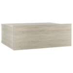 vidaXL Nástenný nočný stolík, dub somoma 40x30x15 cm, kompozitné drevo – Obrázok 2