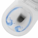 vidaXL Závesné bezokrajové WC biele keramické – Obrázok 3