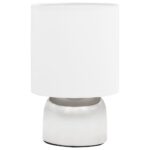 vidaXL Stolové lampy 2 ks, dotykové tlačidlo, biele E14 – Obrázok 5