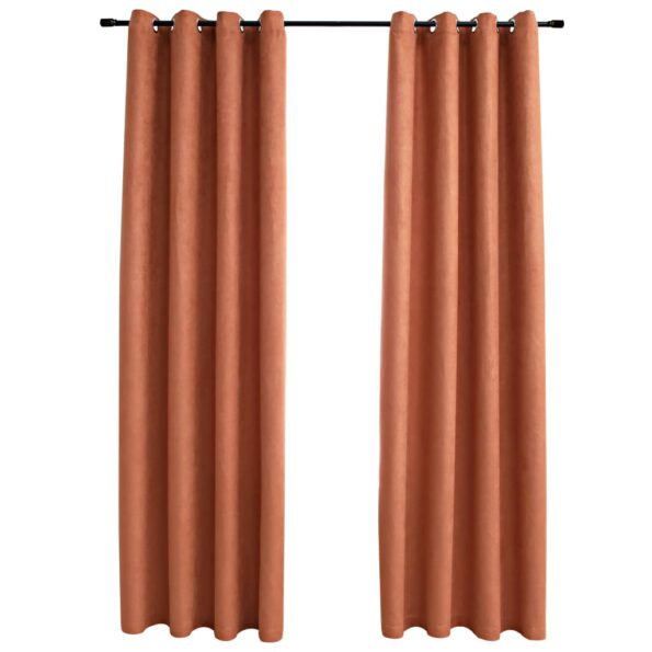 VXL8719883720470_a_en_hd_1.jpg vidaXL Zatemňovacie závesy s kovovými očkami 2 ks, hrdzavé 140x245 cm – Obrázok 2