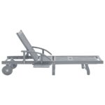 vidaXL Záhradné ležadlo sivé akáciový masív – Obrázok 3