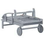 vidaXL Záhradné ležadlo sivé akáciový masív – Obrázok 6