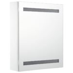vidaXL Kúpeľňová skrinka s LED a zrkadlom 50x13,5x60 cm – Obrázok 3