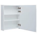 vidaXL Kúpeľňová skrinka s LED a zrkadlom 50x13,5x60 cm – Obrázok 5