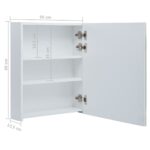 vidaXL Kúpeľňová skrinka s LED a zrkadlom 50x13,5x60 cm – Obrázok 8