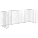 vidaXL Gabiónová stena na odpadkové koše,pozinkovaná oceľ 320x100x120cm – Obrázok 2
