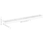 vidaXL Gabiónový vyvýšený záhon pozinkovaná oceľ 360x30x10 cm – Obrázok 7