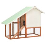 vidaXL Králikáreň 140x63x120 cm jedľové drevo – Obrázok 5