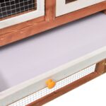 vidaXL Králikáreň 140x63x120 cm jedľové drevo – Obrázok 9