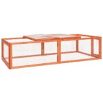 vidaXL Králikáreň 183x90x46,5 cm masívne jedľové drevo – Obrázok 2