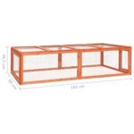 vidaXL Králikáreň 183x90x46,5 cm masívne jedľové drevo – Obrázok 7