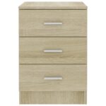 vidaXL Nočné stolíky 2 ks, dub sonoma 38x35x56 cm, kompozitné drevo – Obrázok 5