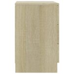 vidaXL Nočné stolíky 2 ks, dub sonoma 38x35x56 cm, kompozitné drevo – Obrázok 6