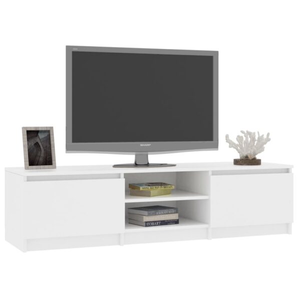 vidaXL TV skrinka, biela 140x40x35,5 cm, drevotrieska – Obrázok 3