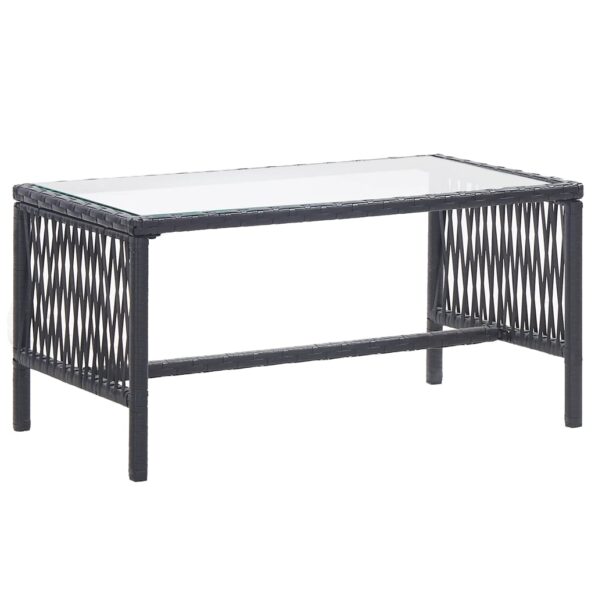 vidaXL 4-dielna záhradná sedacia súprava s vankúšmi polyratan čierna – Obrázok 12