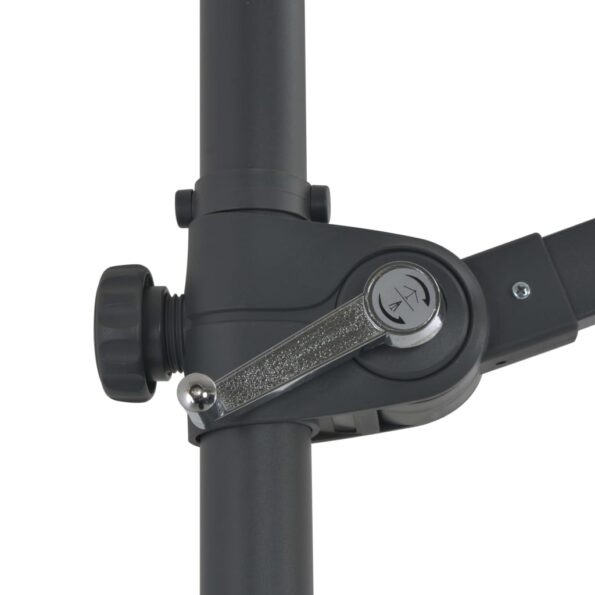 vidaXL Závesný slnečník s oceľovou tyčou azúrovo-modrý 300 cm – Obrázok 7