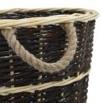 vidaXL Košík s popruhmi na palivové drevo 57x51x69 cm prírodná vŕba – Obrázok 8