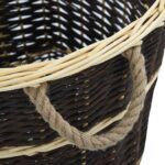 vidaXL Košík s popruhmi na palivové drevo 57x51x69 cm prírodná vŕba – Obrázok 9