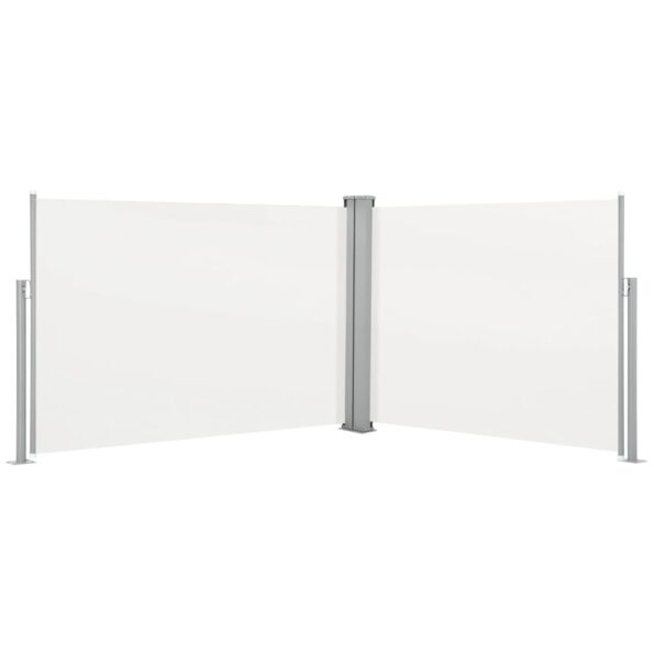 vidaXL Zaťahovacia bočná markíza, krémová 100x1000 cm – Obrázok 2