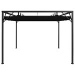 vidaXL Záhradný altánok so zaťahovacou strechou 3x3 m antracitový – Obrázok 2