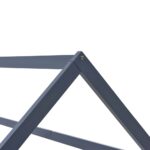 vidaXL Detský posteľný rám sivý  borovicový masív 90x200 cm – Obrázok 5