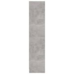 vidaXL Knižnica, 3 police, betónová sivá 60x24x109cm, kompozitné drevo – Obrázok 5
