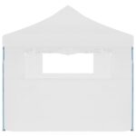 vidaXL Skladací párty stan s 5 bočnými stenami biely 3x9 m – Obrázok 6