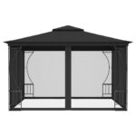 vidaXL Altánok so sieťkami 300x300x265 cm, antracitový – Obrázok 3
