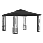 vidaXL Altánok so sieťkami 300x300x265 cm, antracitový – Obrázok 4