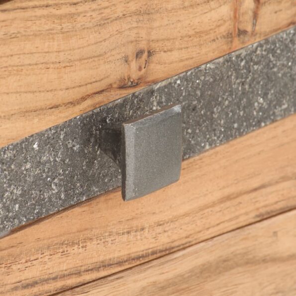 vidaXL Konzolový stolík 90x30x75 cm akáciový masív – Obrázok 5