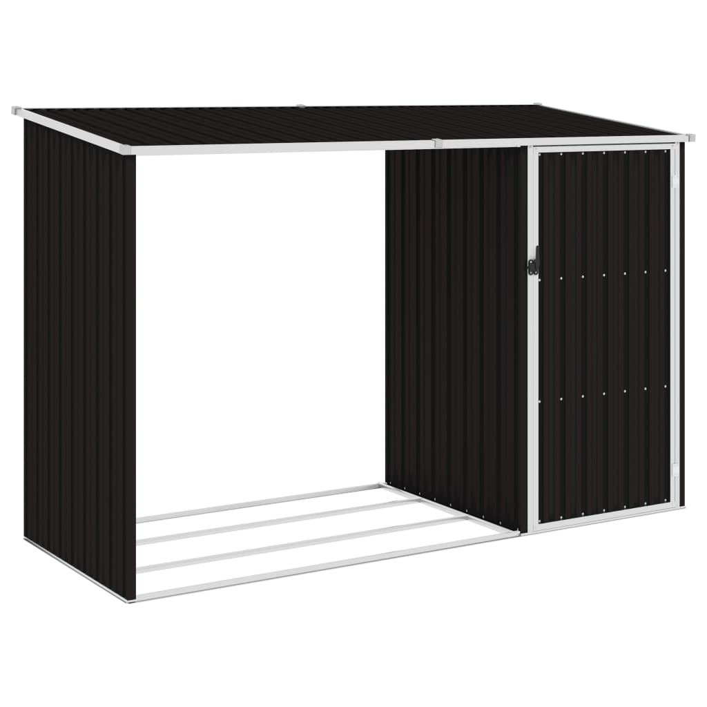 VXL8719883811468_a_en_hd_1.jpg vidaXL Záhradná kôlňa na palivové drevo hnedá 245x98x159 cm pozinkovaná oceľ – Obrázok 1