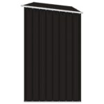vidaXL Záhradná kôlňa na palivové drevo hnedá 245x98x159 cm pozinkovaná oceľ – Obrázok 4